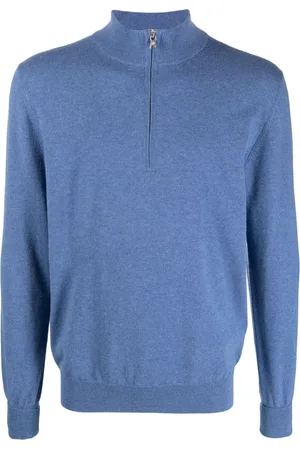 BALLANTYNE Half-zip cashmere jumper