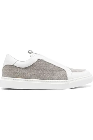 Fabiana Filippi Two-tone panelled lace-up sneakers