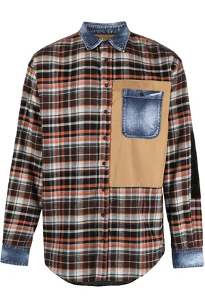 Dsquared2 Denim-details check-pattern shirt