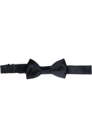 MONNALISA Logo-embroidered satin bow tie