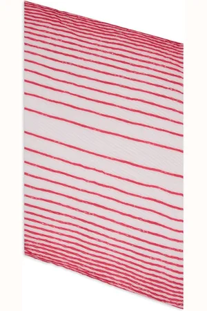 Emporio Armani Striped sheer-finish scarf