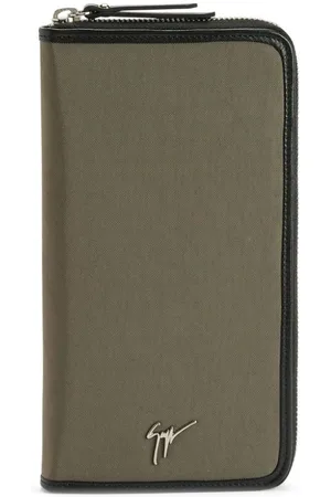 Giuseppe Zanotti Samuel logo-plaque wallet