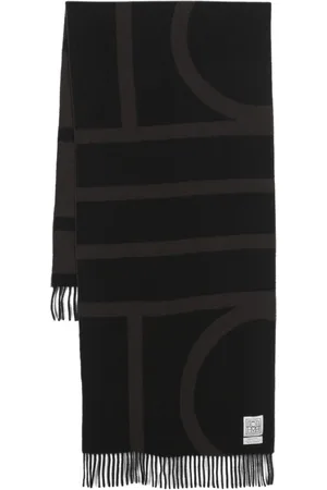Totême Monogram jacquard wool scarf