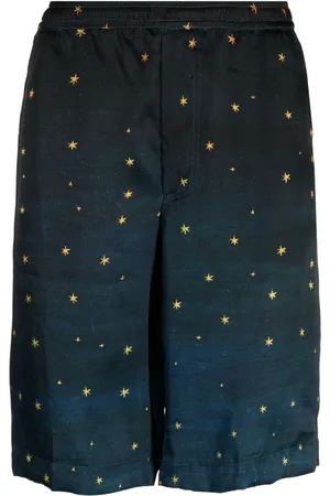 Endless Joy Zodiac silk knee-length shorts