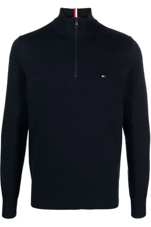 Tommy Hilfiger Embroidered-logo zip-up sweatshirt