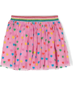 Stella McCartney Elasticated-waistband heart-print tutu skirt