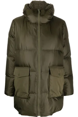 YVES SALOMON Shearling-hood down jacket