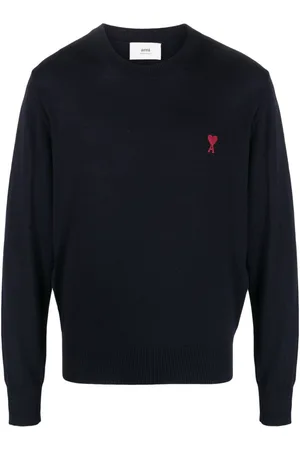 Ami Ami de Coeur motif-embroidered jumper