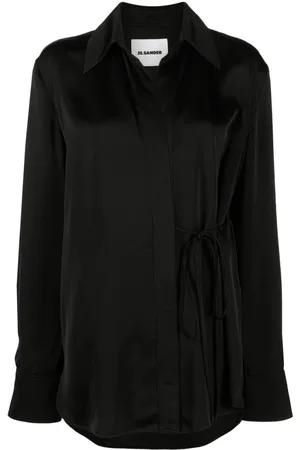 Jil Sander Tie-fastening wrap shirt