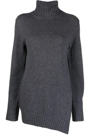 Jil Sander Waffle-knit asymmetric jumper
