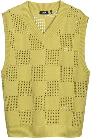 FIVE CM Open-knit V-neck vest