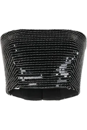 GEMY MAALOUF Sequined cropped top