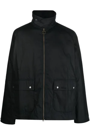 Barbour Corduroy-collar cotton jacket