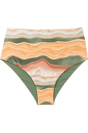 Lygia & Nanny Violeta abstract-print bikini bottoms