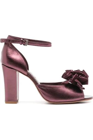 Sarah Chofakian Chantilly 75mm metallic sandals