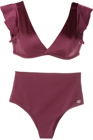 Brigitte V-neck high-waisted bikini
