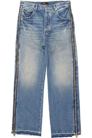 Purple Brand P018 zip wide-leg jeans