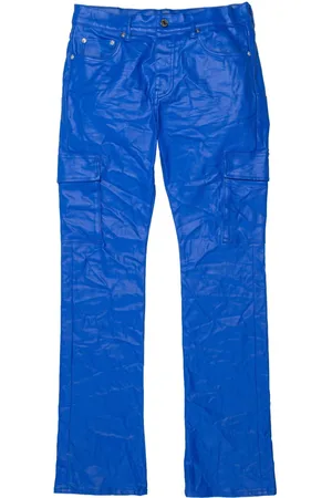 Purple Brand Logo-patch straight-leg trousers
