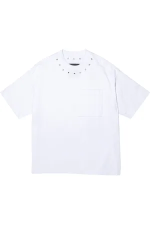 Purple Brand Eyelet-trim cotton T-shirt