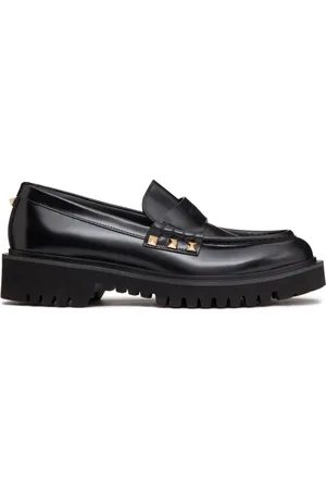 VALENTINO GARAVANI Rockstud leather loafers