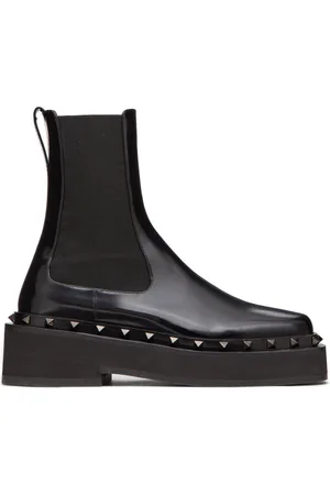 VALENTINO GARAVANI M-Way Rockstud Beatle 50mm leather boots