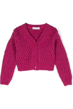 MONNALISA Open-knit ribbed cardigan