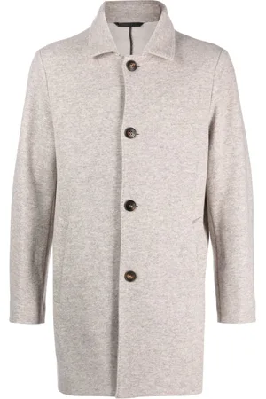 Manzoni 24 Single-breasted virgin wool-blend coat