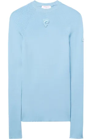 Puccini Logo-embroidered ribbed knit jumper