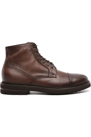 HENDERSON BARACCO Lace-up leather ankle boots