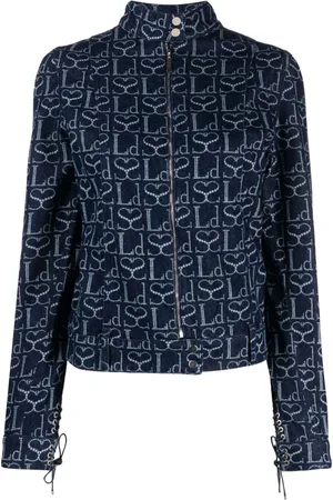 Ludovic De Saint Sernin Monogram-print denim jacket