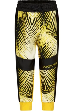 Roberto Cavalli Graphic-print cotton track pants