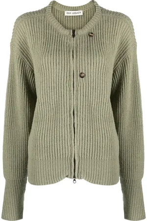 OUR LEGACY Zip-up virgin wool cardigan