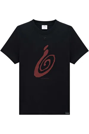 Courrèges Graphic-print cotton T-shirt