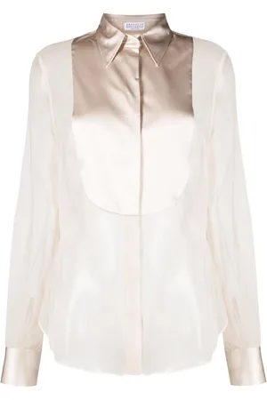 Brunello Cucinelli Sheer silk shirt