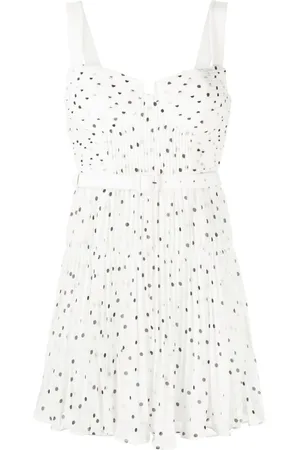 Self-Portrait Polka dot chiffon minidress