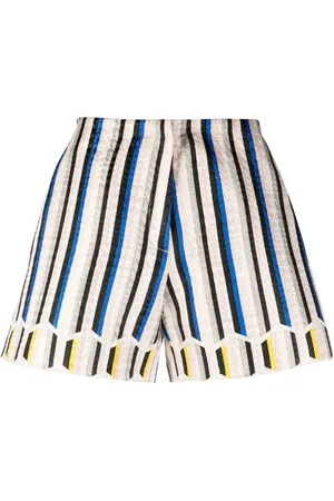 GEMY MAALOUF Striped jacquard shorts