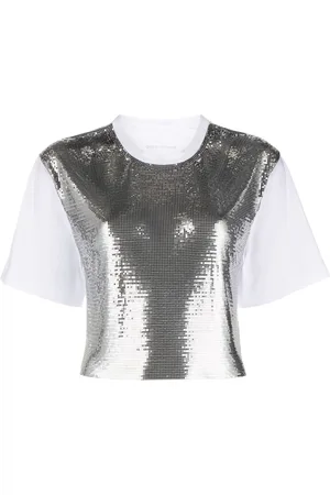 Paco rabanne Metallic mesh T-shirt