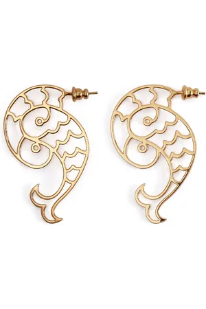 Puccini P polished earrings