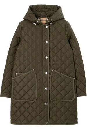 Burberry Quilted hooded coat