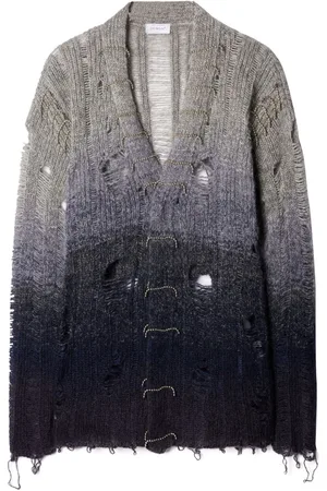 OFF-WHITE Distressed mohair cardigan