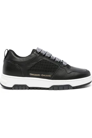 Giuliano Galiano Vyper logo-print leather sneakers