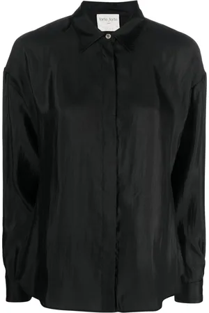 FORTE FORTE Long-sleeve silk blend shirt