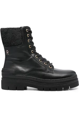 Tommy Hilfiger Felted leather boots