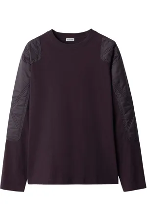 Burberry Panelled cotton sweatshirt