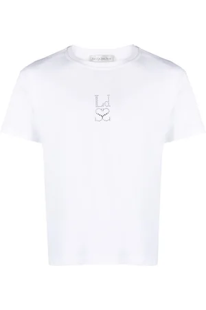 Ludovic De Saint Sernin Crystal-logo cotton T-shirt