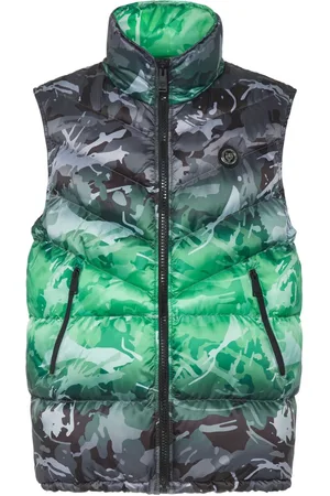Philipp Plein Camouflage-pattern padded vest