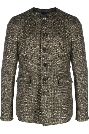 SAPIO Lamé-effect bouclé jacket