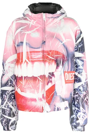 Diesel Smiley face-print jacket