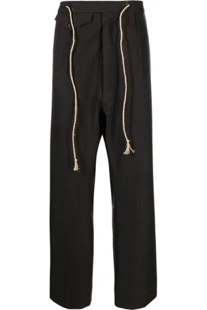 Maison Margiela Drawstring-waist wool trousers