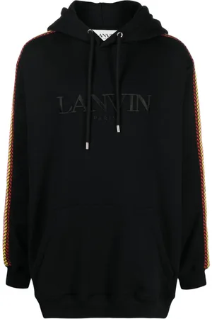 Lanvin Curb-lace cotton hoodie